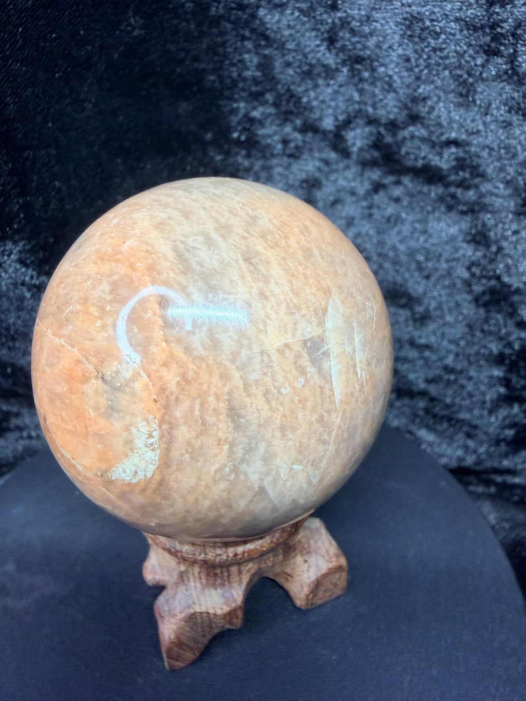 Flashy Peach Moonstone Sphere