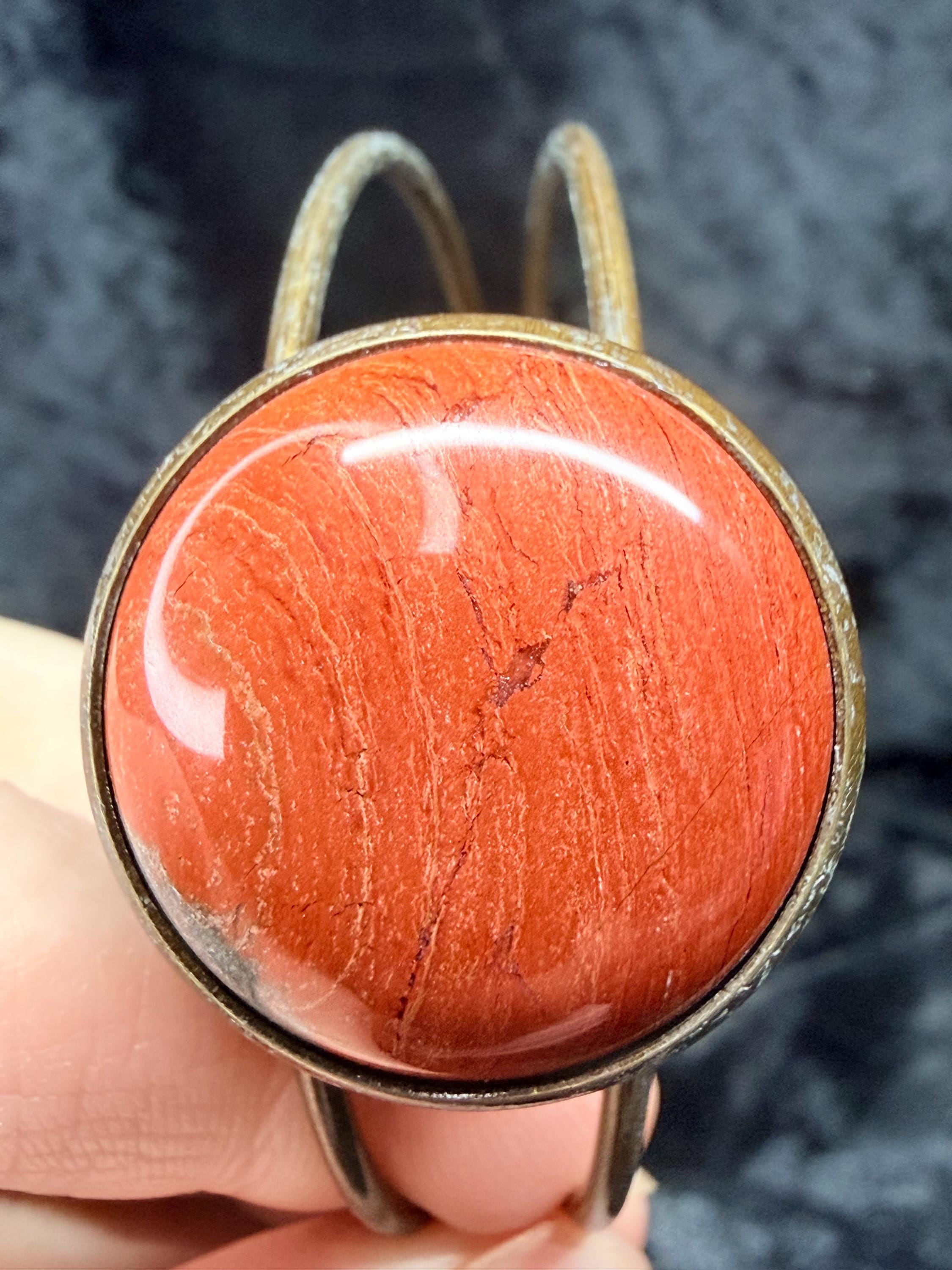 Bold Red Banded Jasper Bracelet