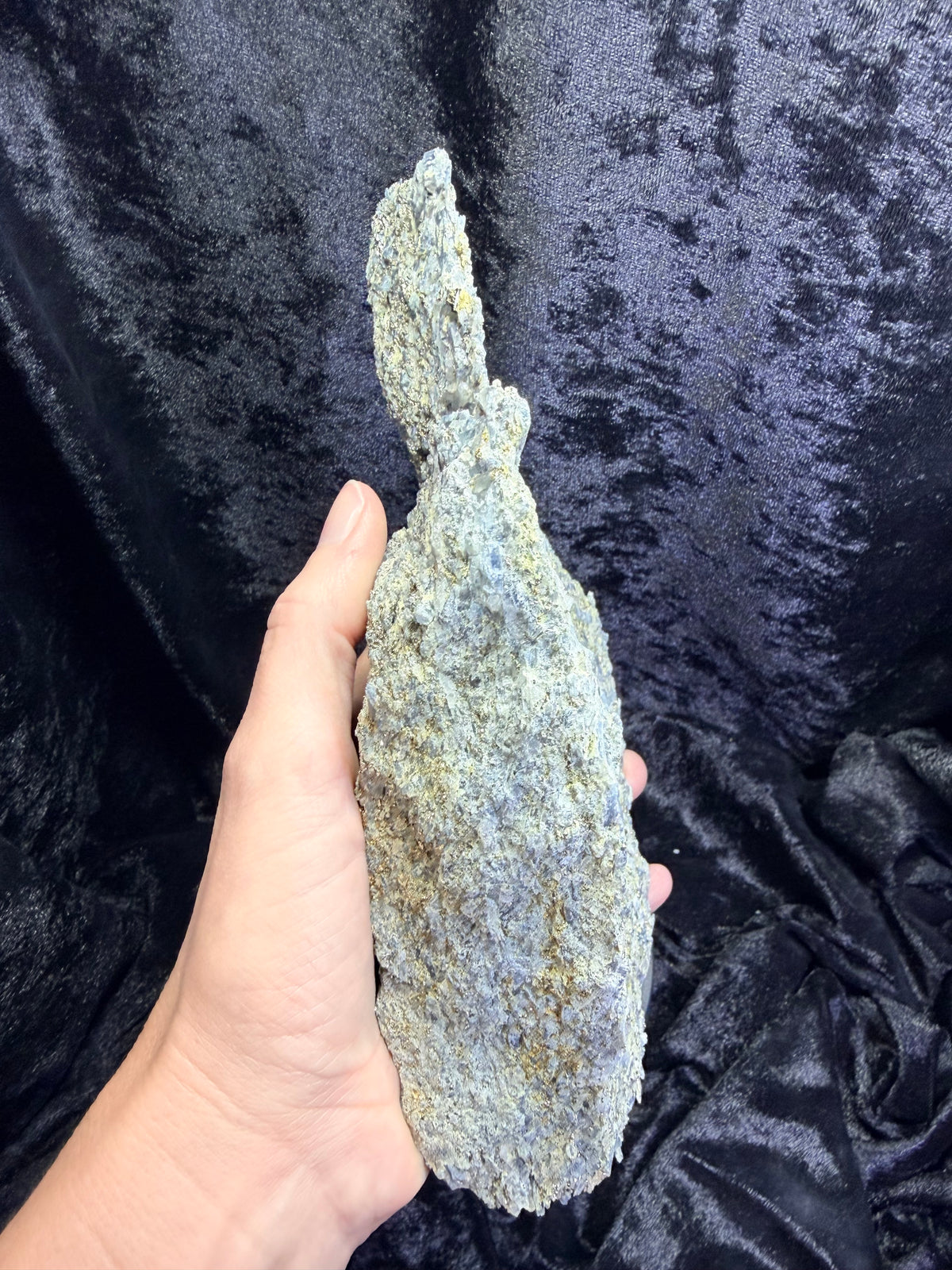 Massive 8.5" Blue Kyanite & Pyrite Cabinet Specimen - Raw Willis Mountain, VA Mineral Display (3.3 lbs)