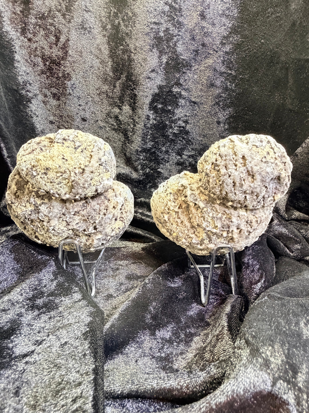 Mexican Coconut Geode Pair — Las Choyas Agate & Quartz, 4″