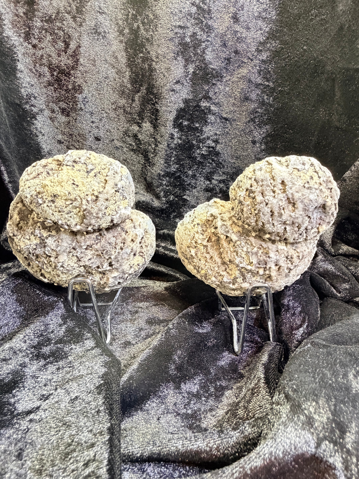 Mexican Coconut Geode Pair — Las Choyas Agate & Quartz, 4″