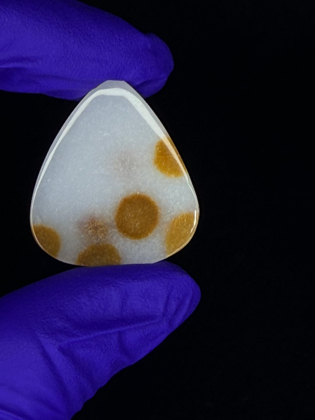 Polka Dot Agate guitar pick