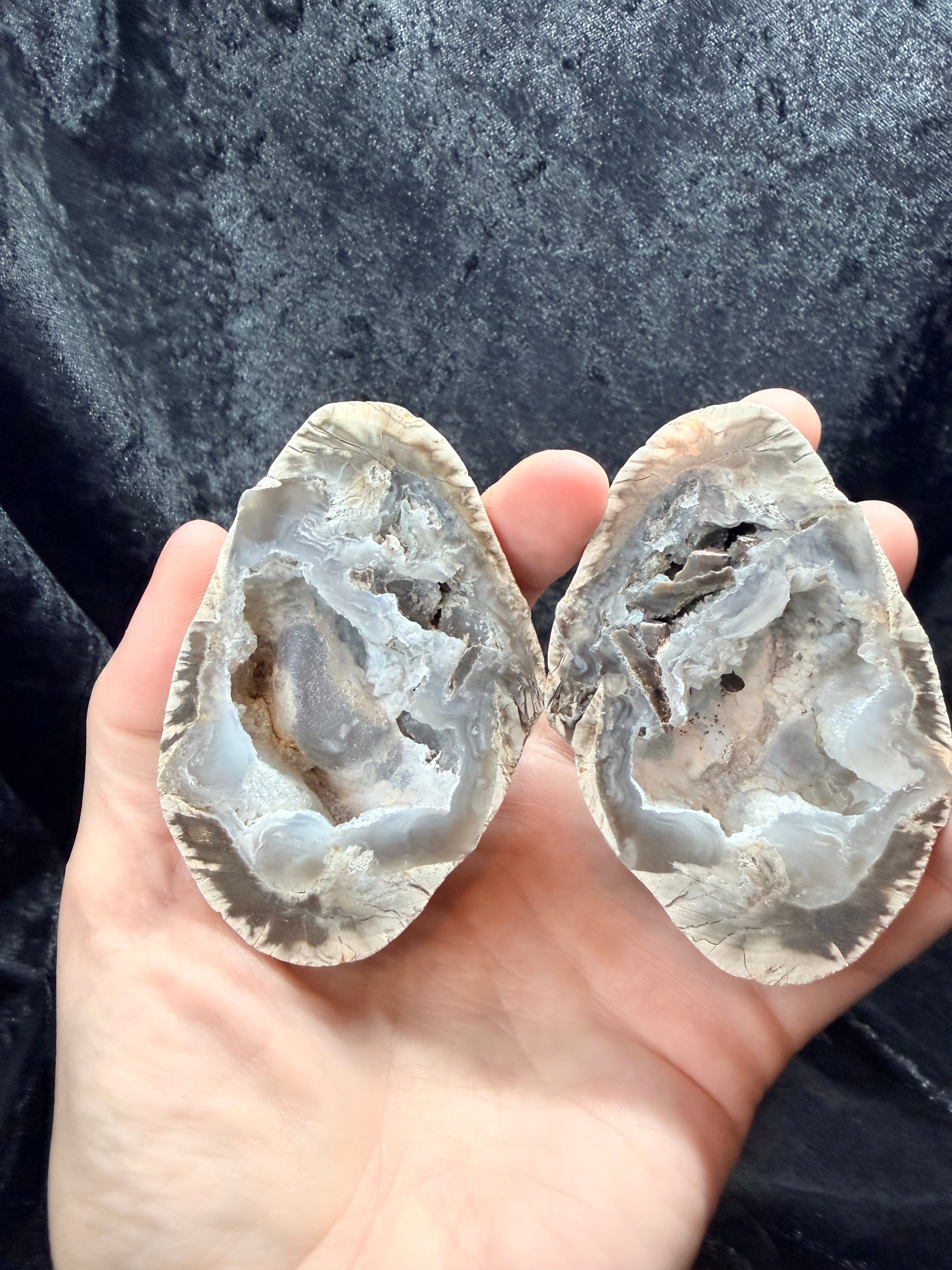 UV-Reactive Trancas Geode Matched Pair