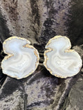 Mexican Coconut Geode Pair — Las Choyas Agate & Quartz, 4″