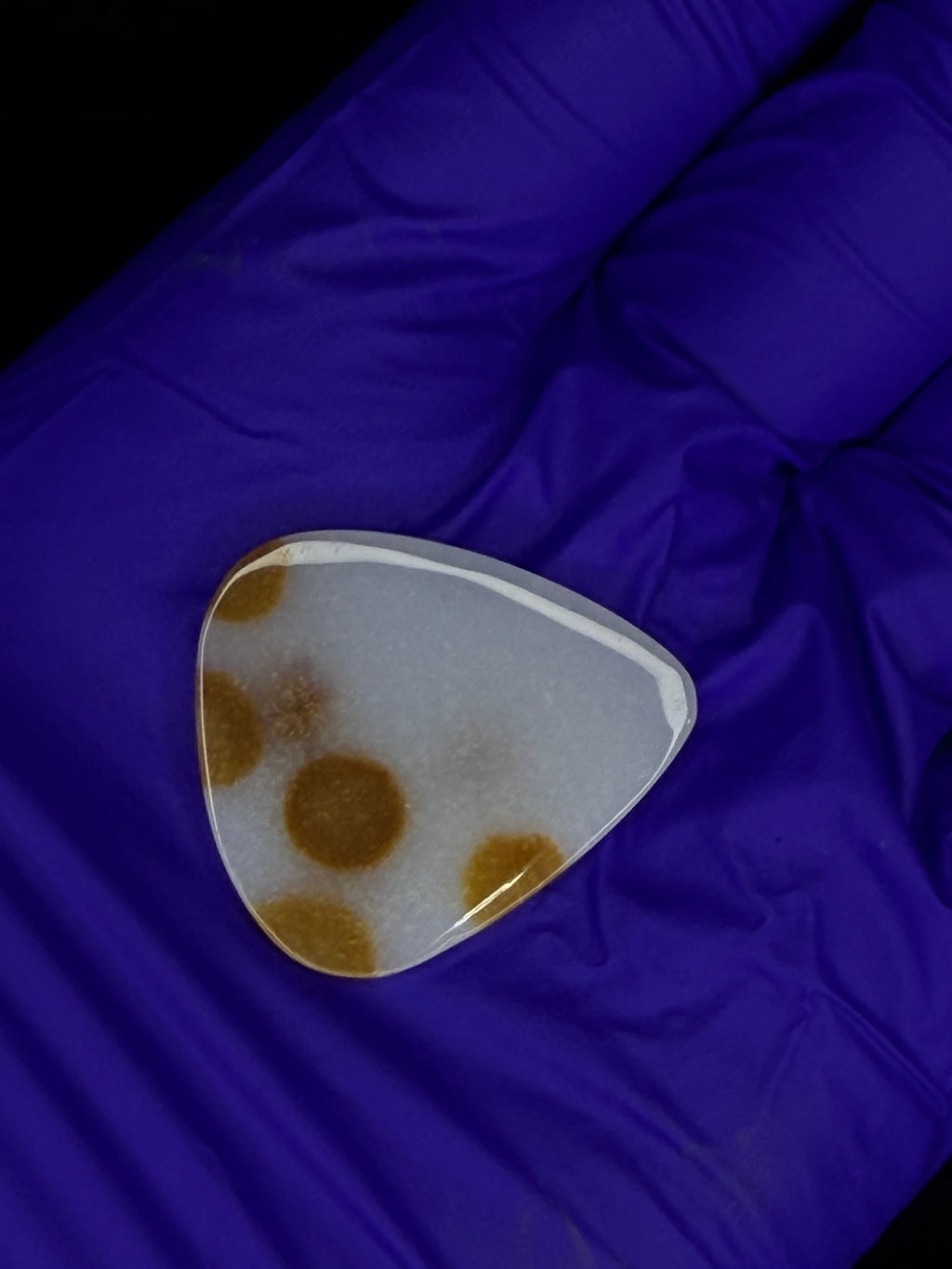Polka Dot Agate guitar pick