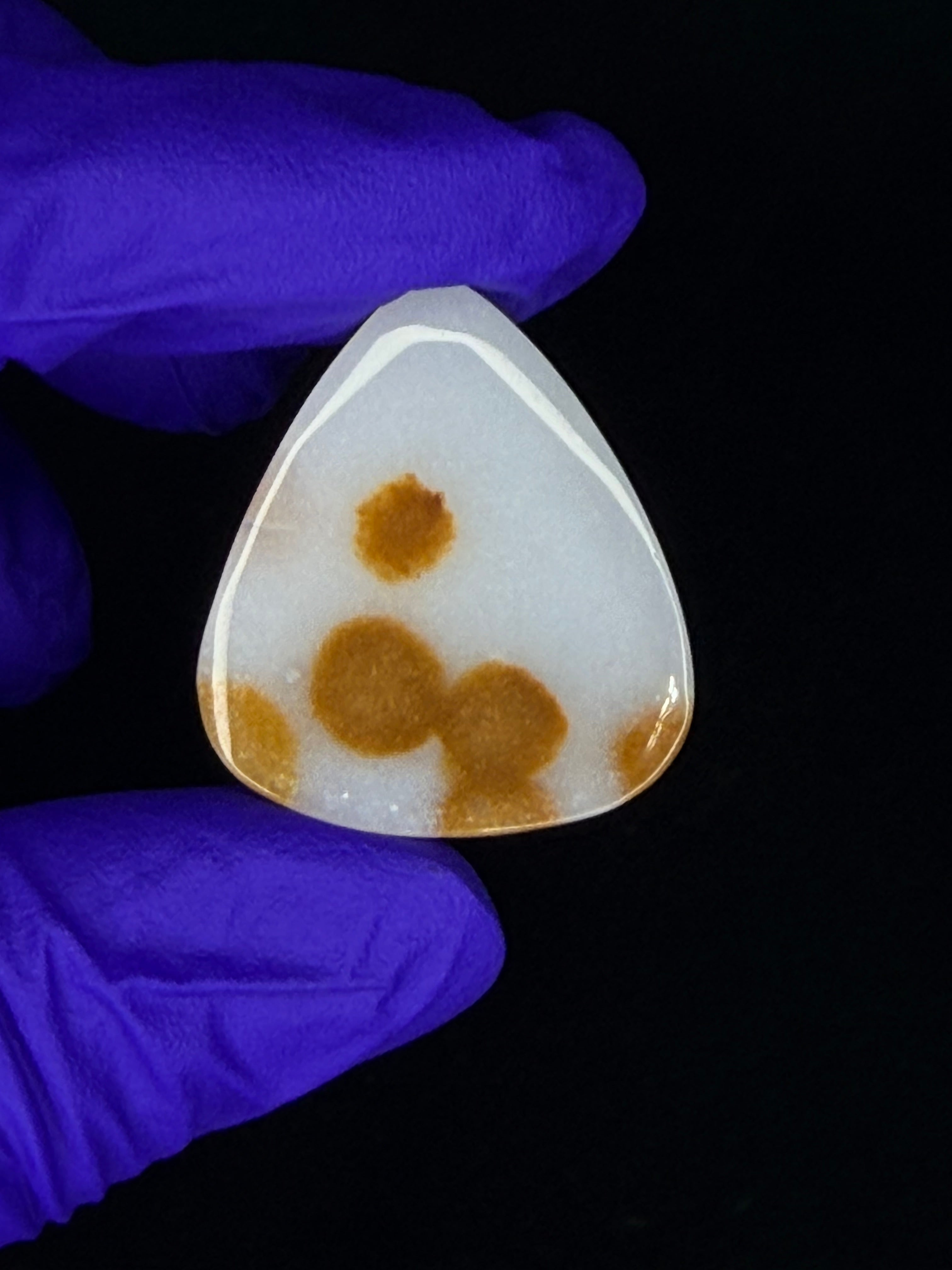 Polka Dot Agate guitar pick