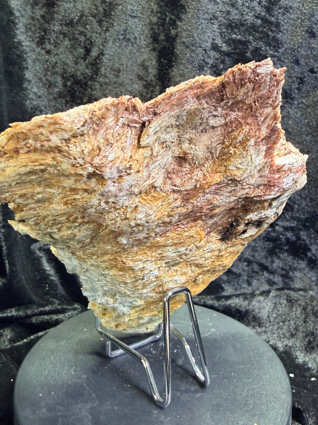 Blue Kyanite with Iridescent Hematite — Willis Mountain, Virginia, 5.75″