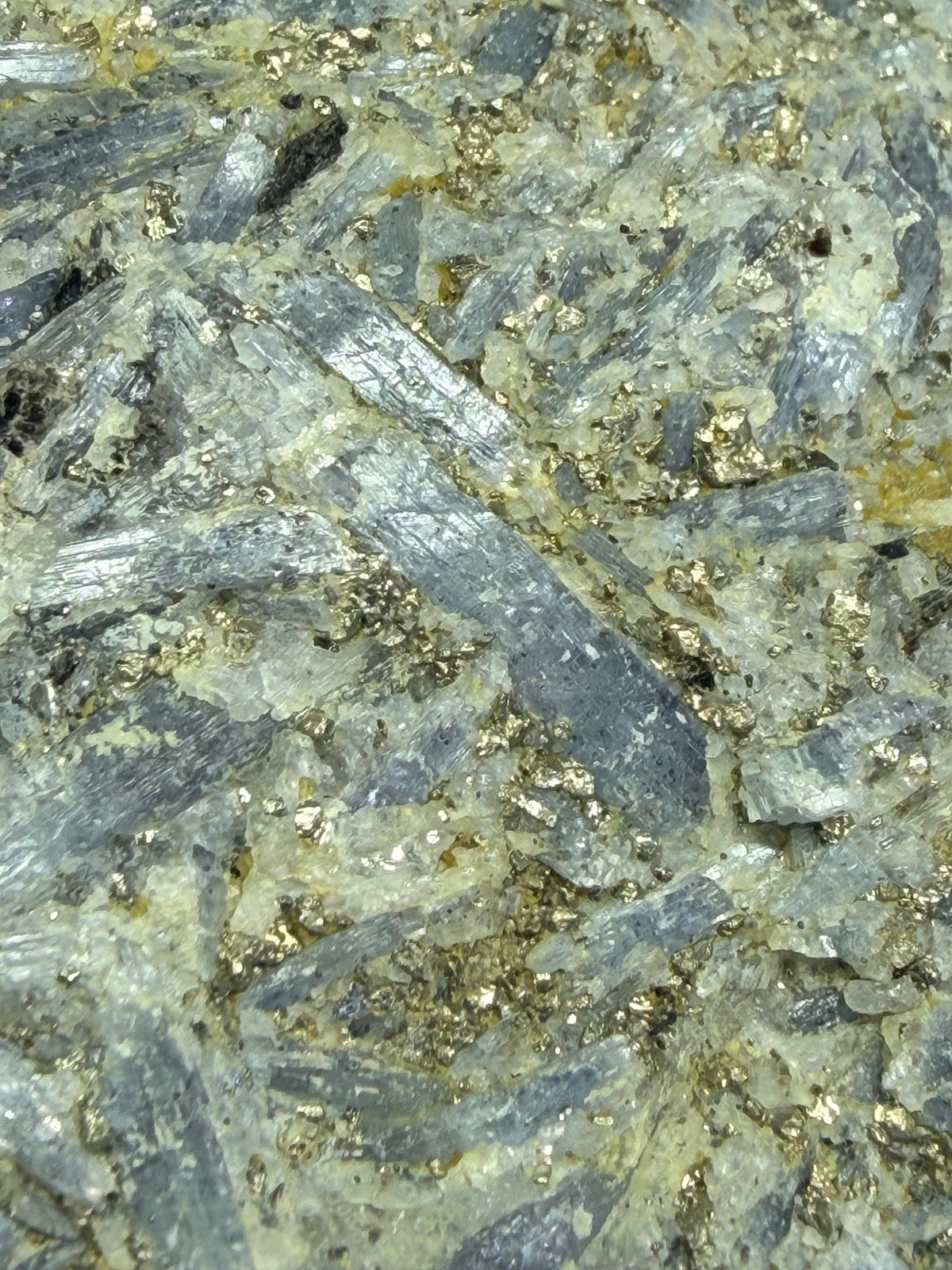 Massive 8.5" Blue Kyanite & Pyrite Cabinet Specimen - Raw Willis Mountain, VA Mineral Display (3.3 lbs)