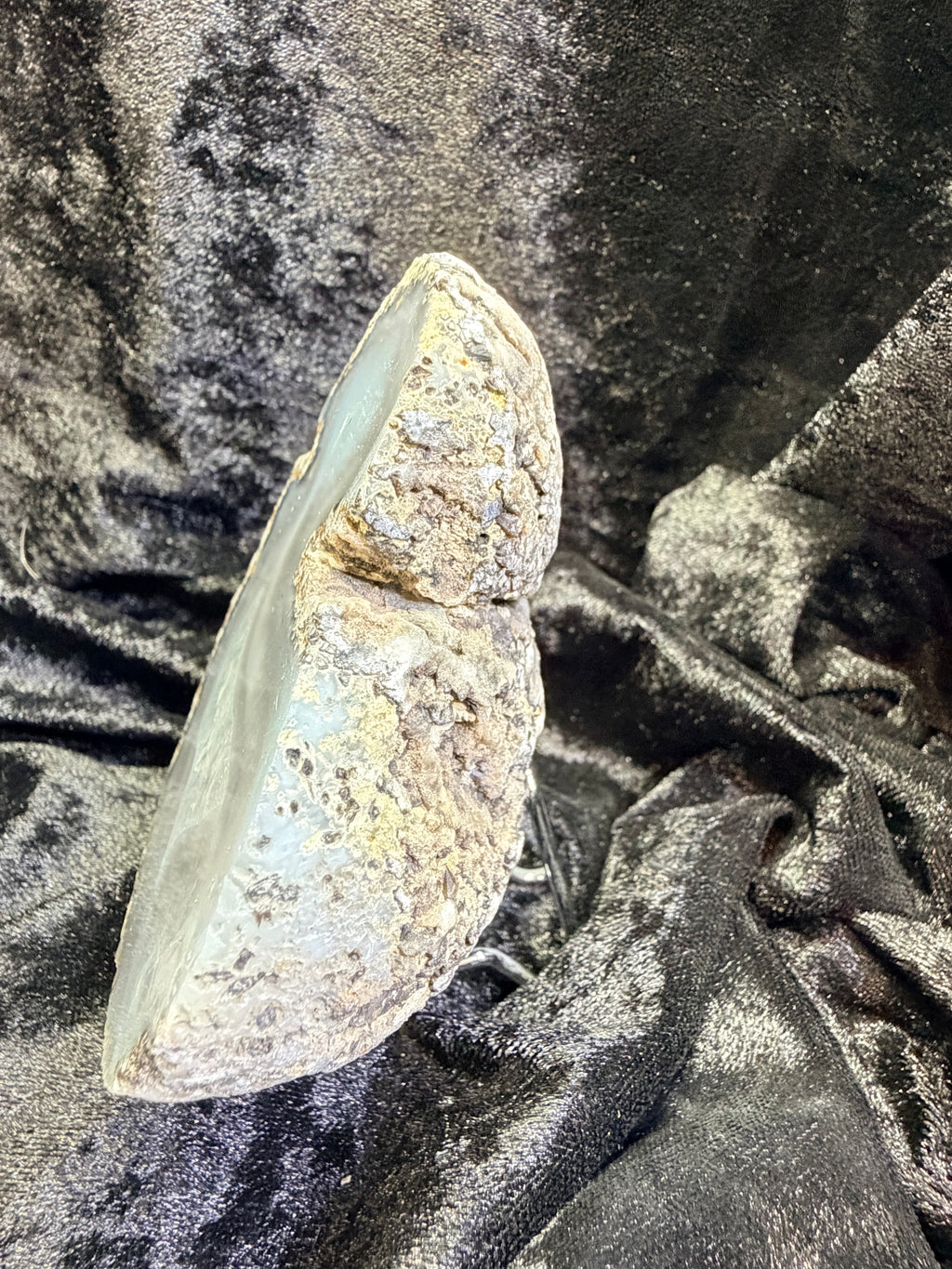 Mexican Coconut Geode Pair — Las Choyas Agate & Quartz, 4″