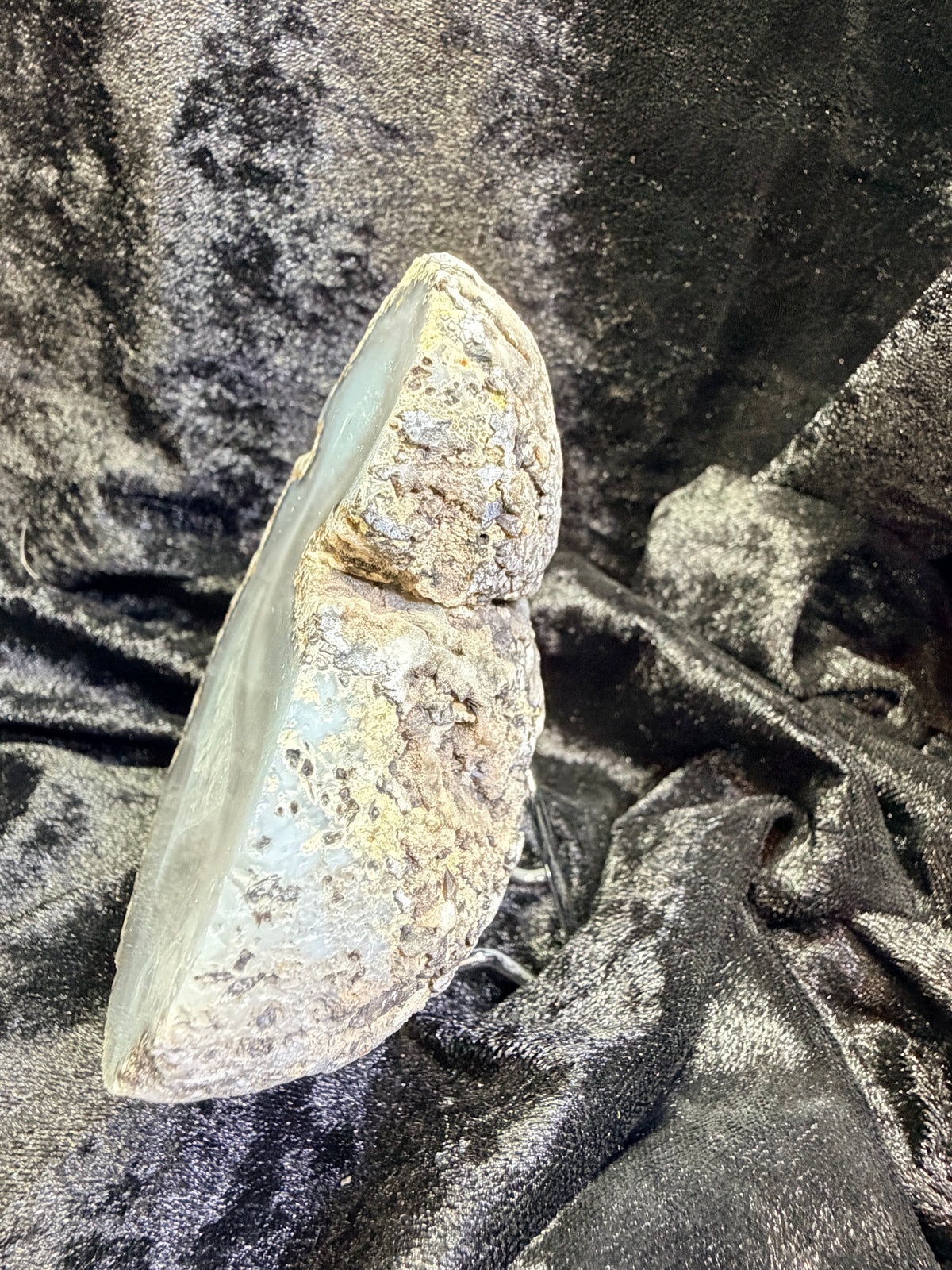 Mexican Coconut Geode Pair — Las Choyas Agate & Quartz, 4″