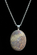 UV reactive Dino Gem Bone necklace