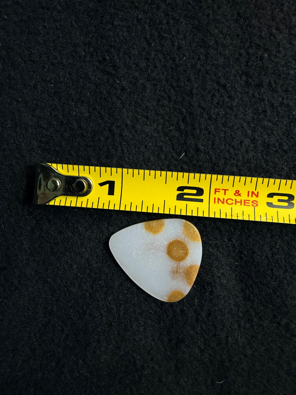 Polka Dot Agate guitar pick