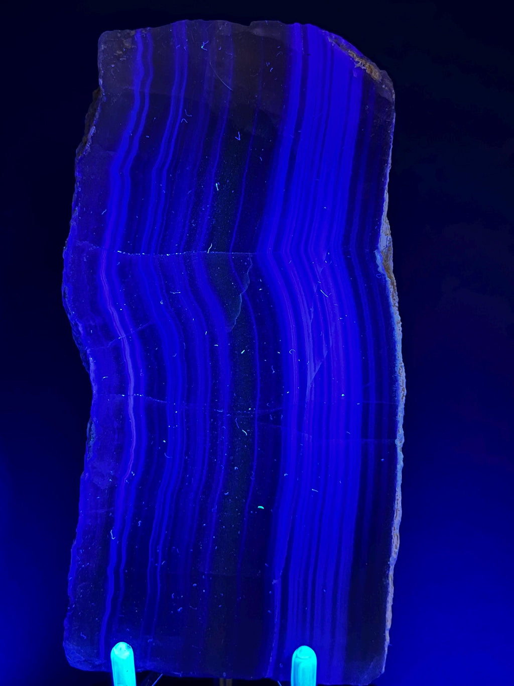 Rainbow fluorite slab