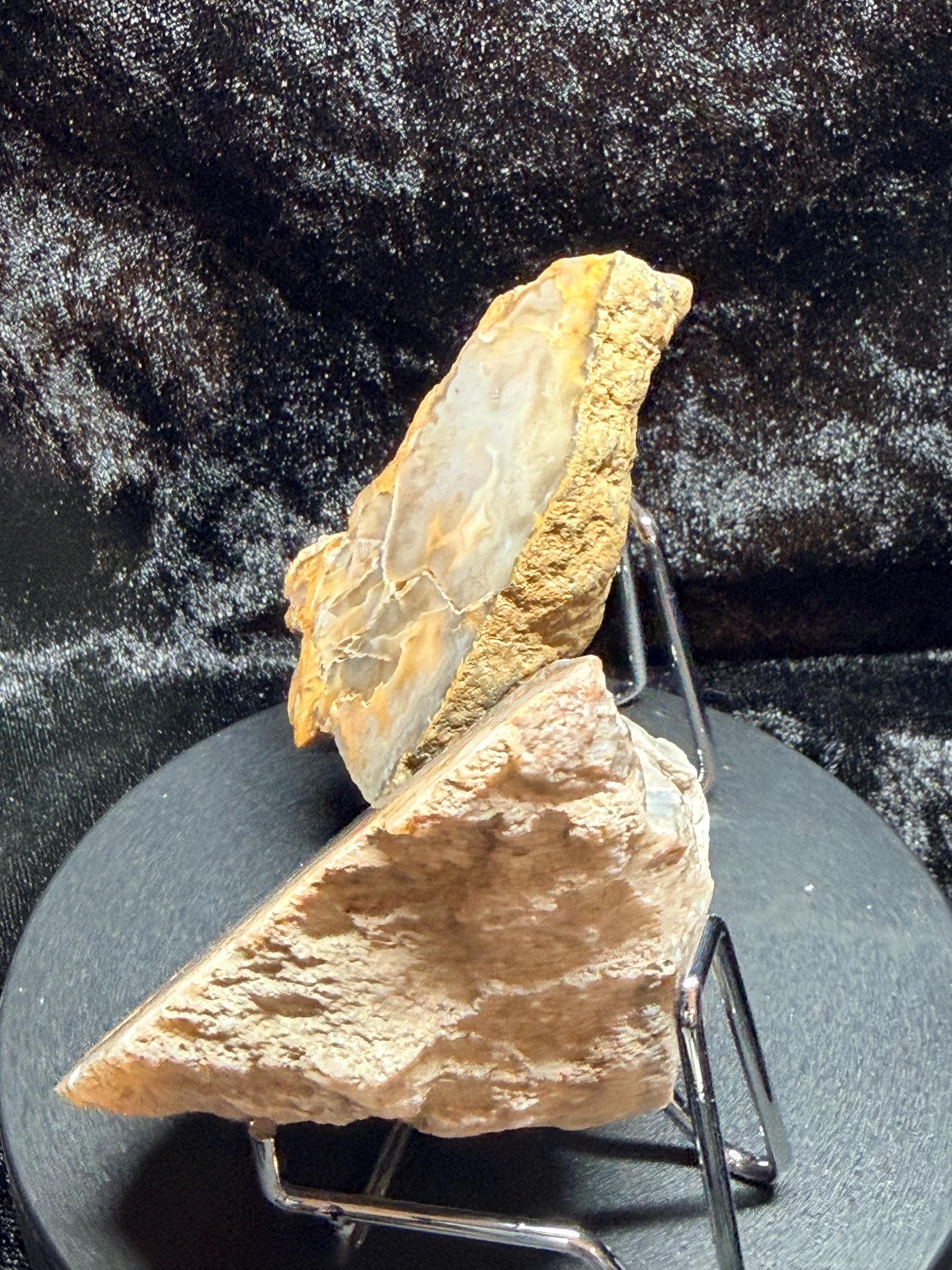 Polished Kentucky agate pair.