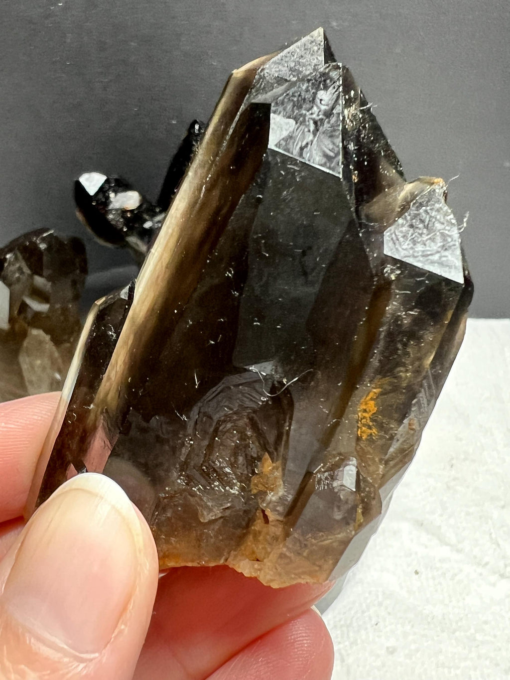 4 piece Smoky Quartz Clusters