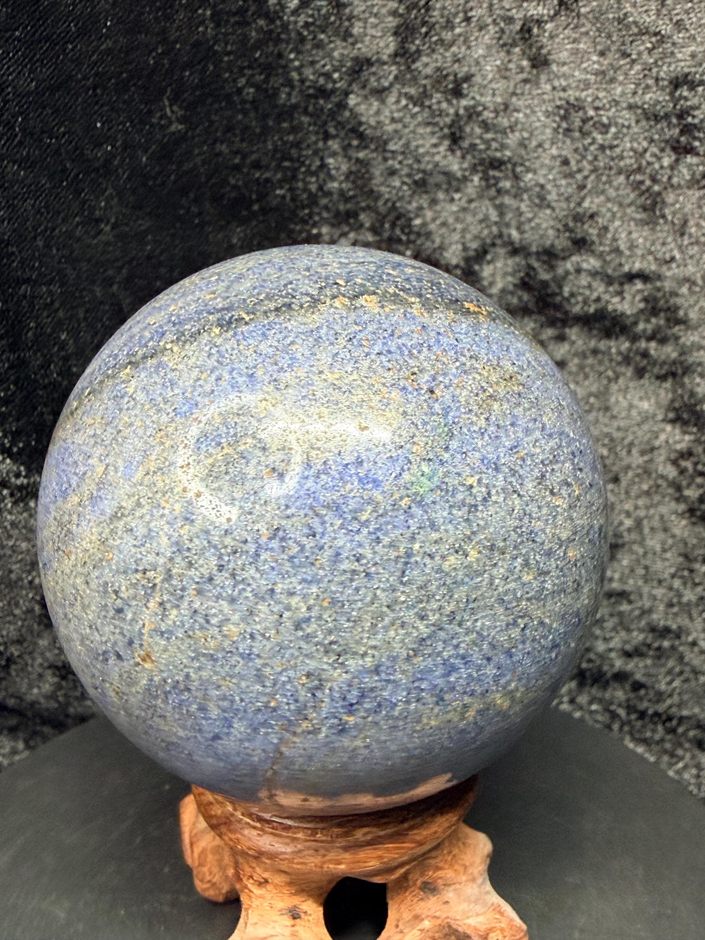 Polished Natural Dumortierite Sphere