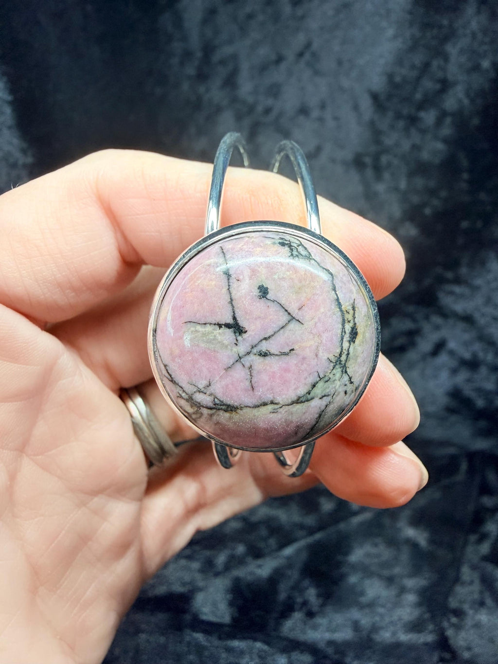 Pink Rhodonite bracelet