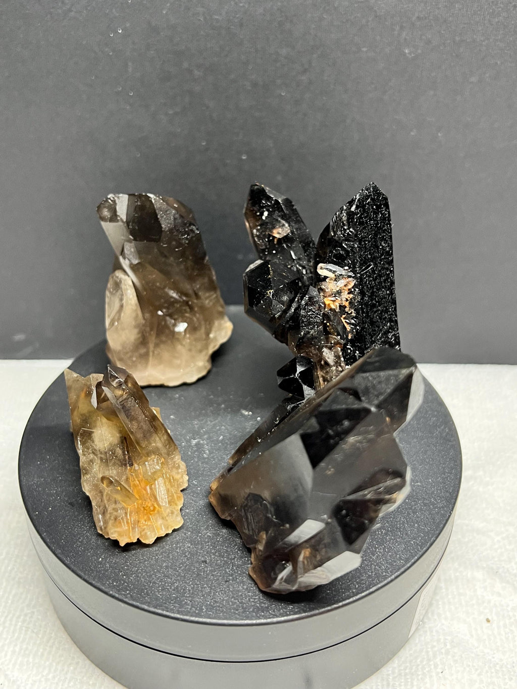 4 piece Smoky Quartz Clusters