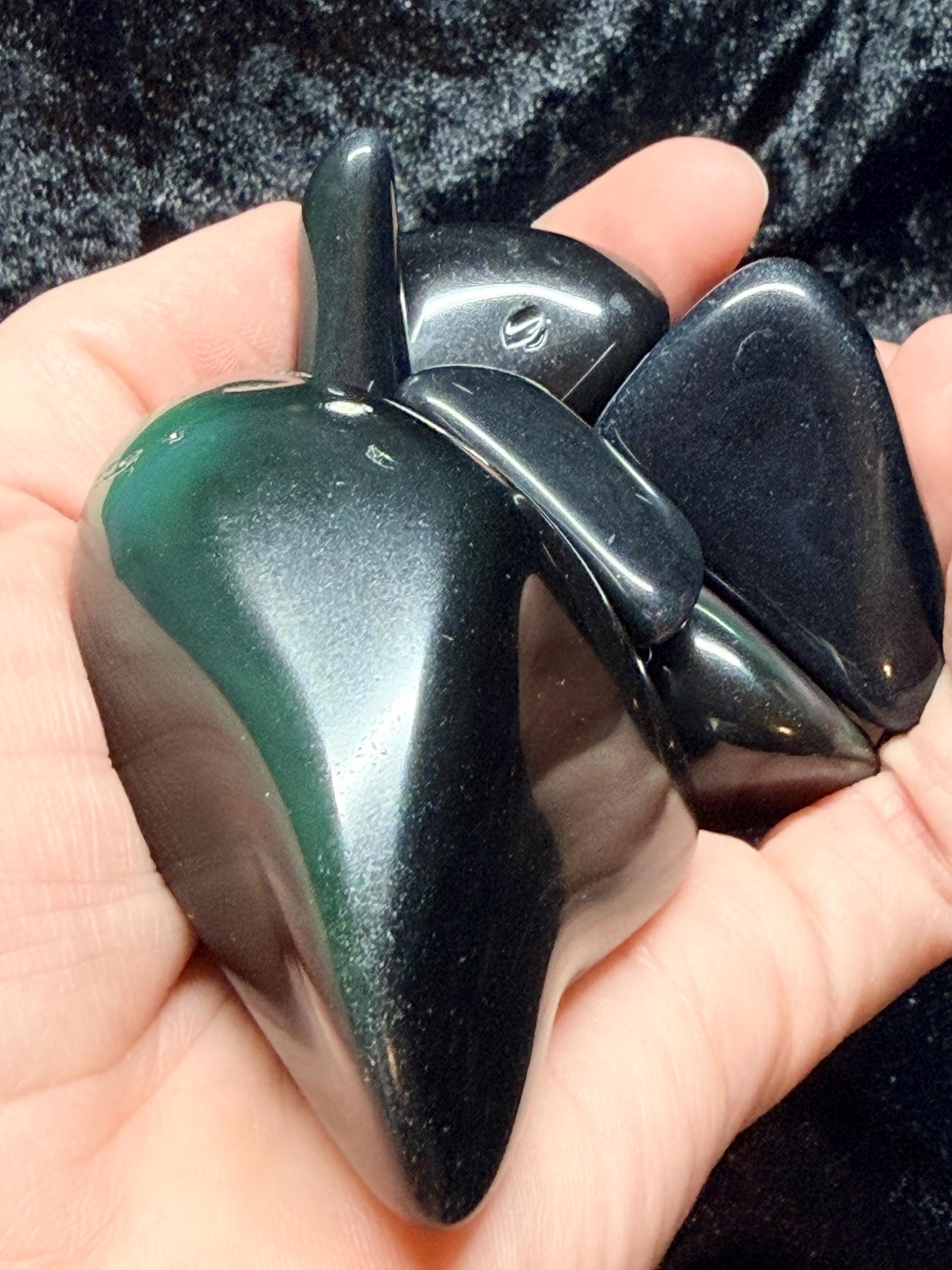 Tumbled Rainbow Obsidian - Polished Volcanic Gemstone