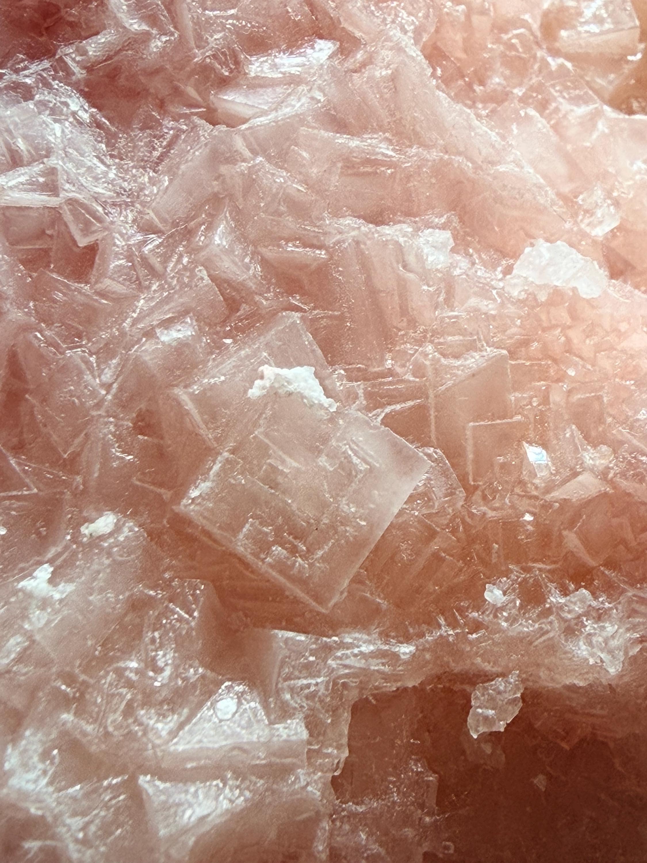 Pink Halite from Owen’s lake, Olancha Ca.