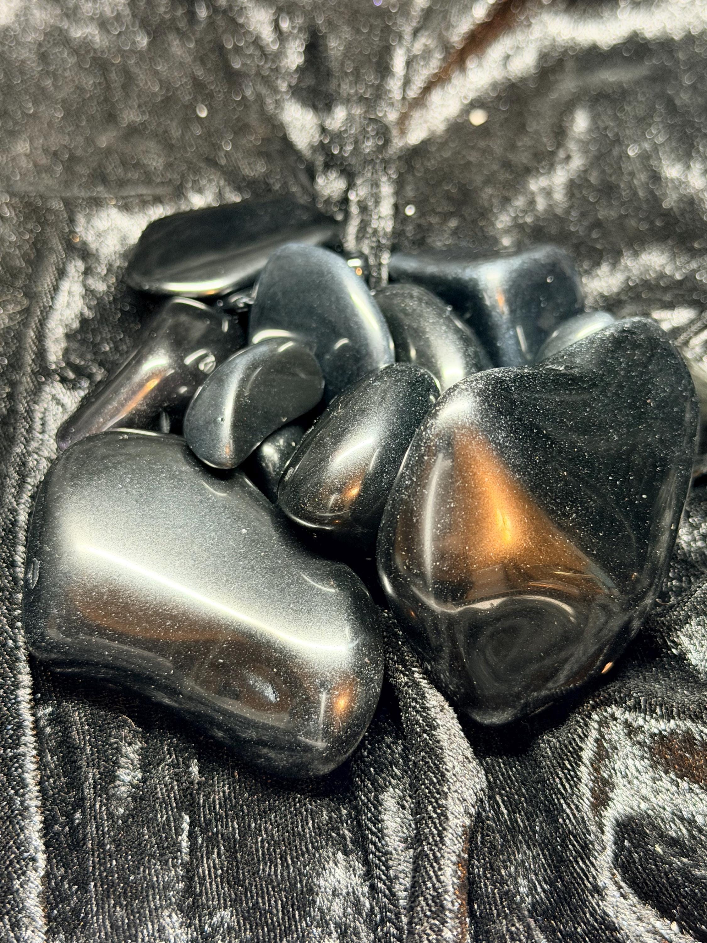 Tumbled Rainbow Obsidian - Polished Volcanic Gemstone