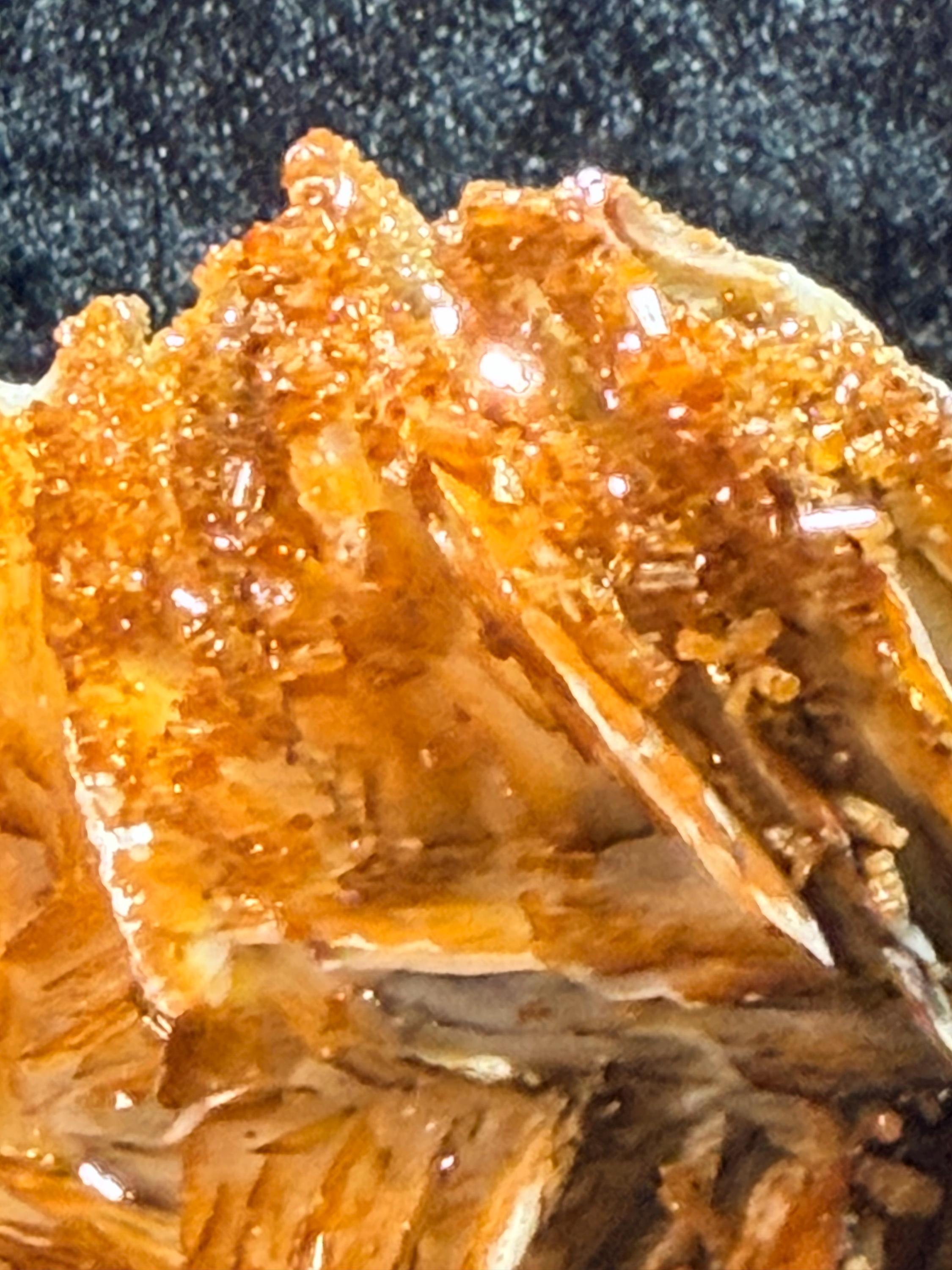 Vanadinite on Barite from Morocco