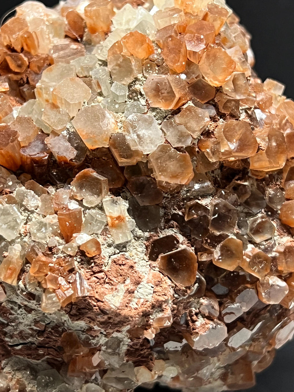 Araganite crystal cluster