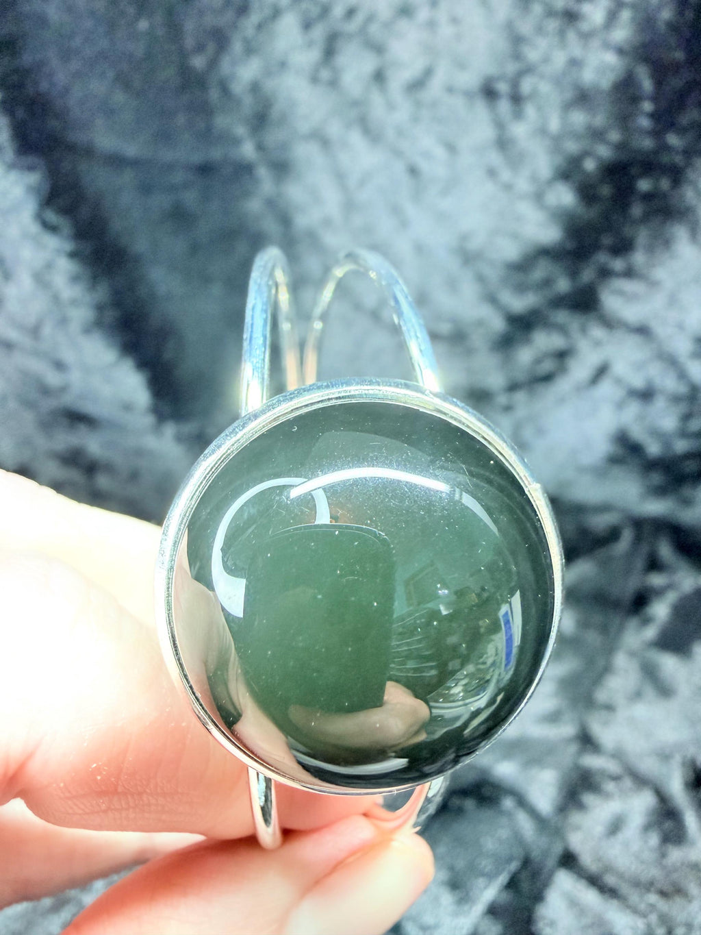Rainbow Sheen Obsidian Bracelet