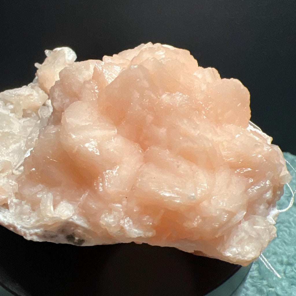 Pink Stilibite on chalcedony from India