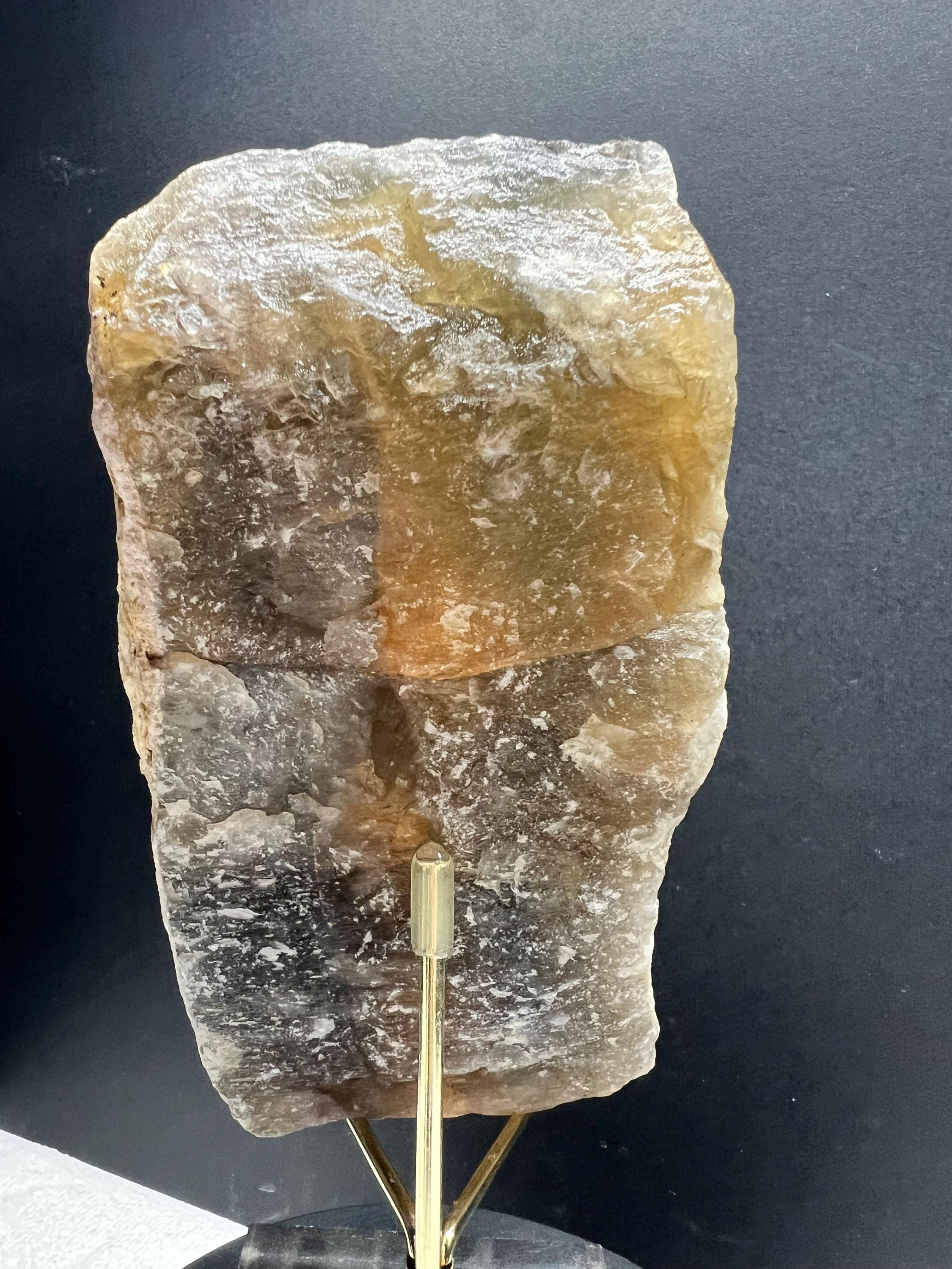Rainbow fluorite slab