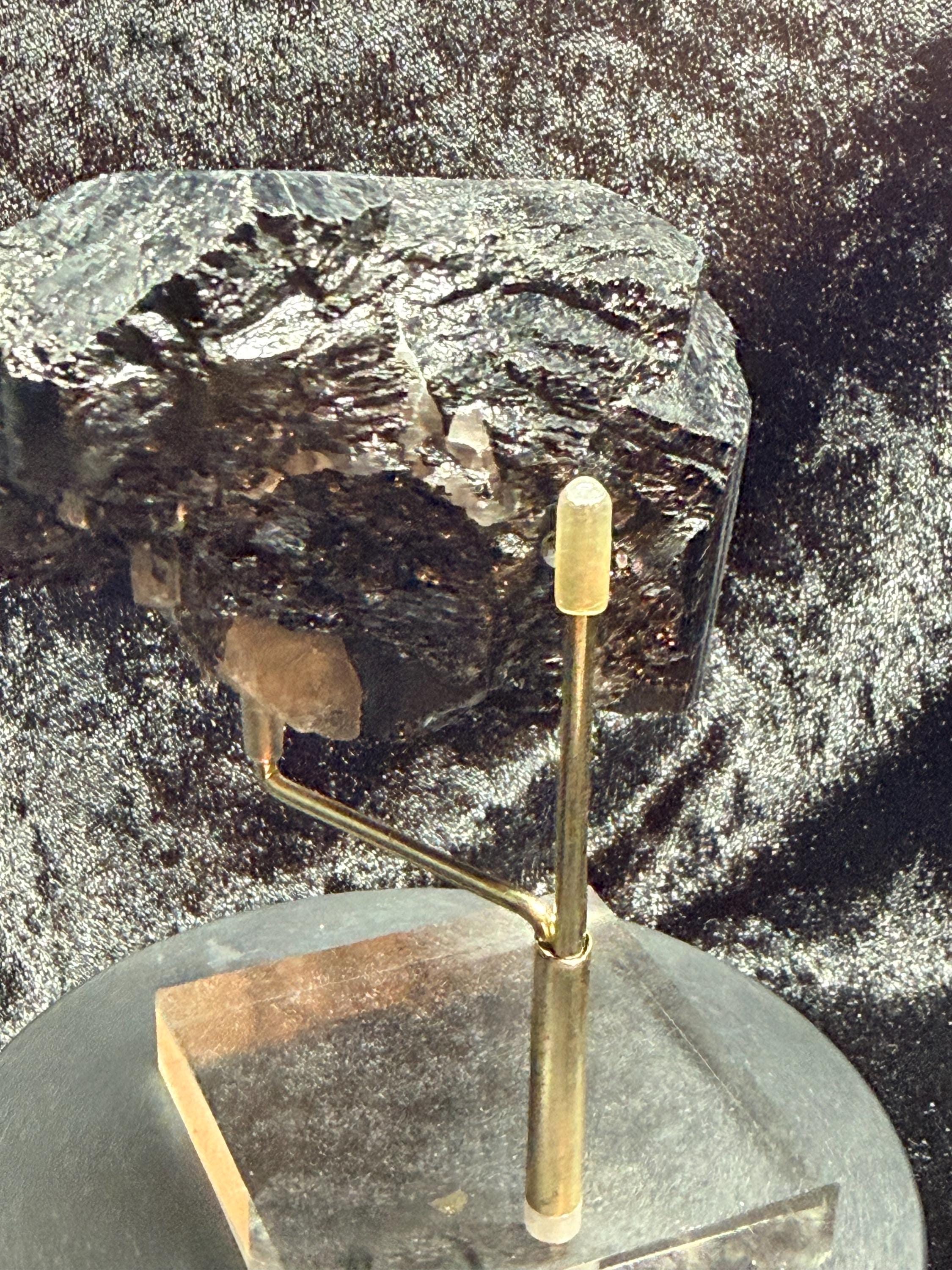 Terminated Black Tourmaline with quartz from Brazil