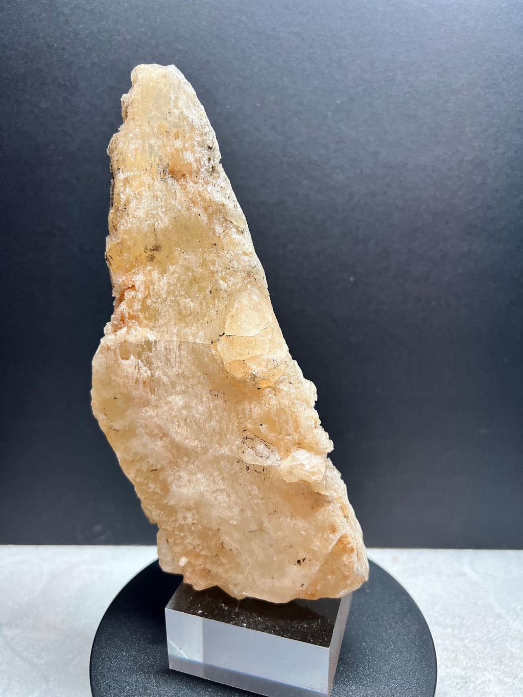 Calcite Stalactite Crystal, Phosphorescent Mineral Specimen