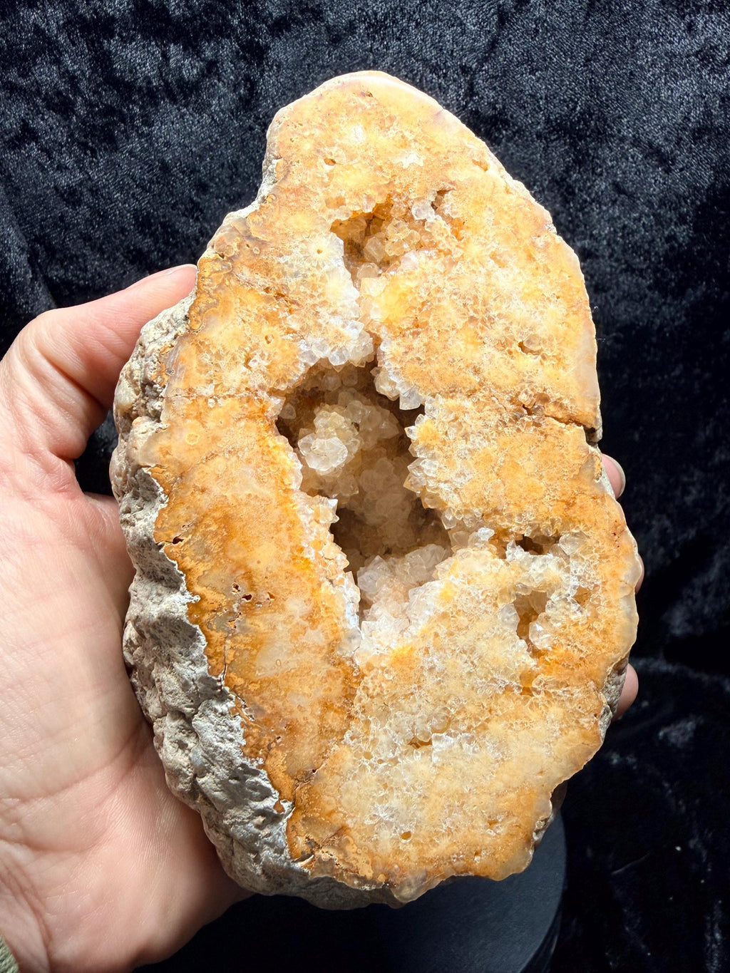 Golden Kentucky Quartz Geode-Polished Face.