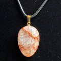 Fire Quartz polished pendant