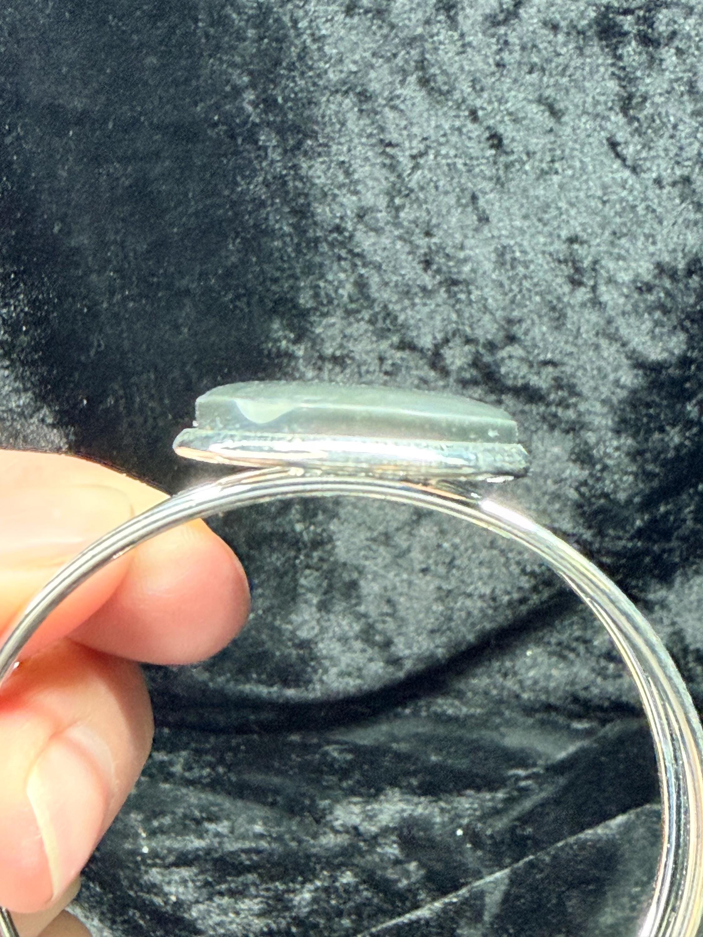 Silver Sheen Obsidian Bracelet