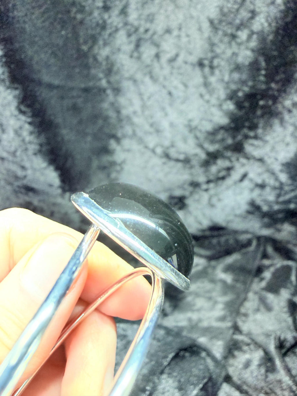 Rainbow Sheen Obsidian Bracelet