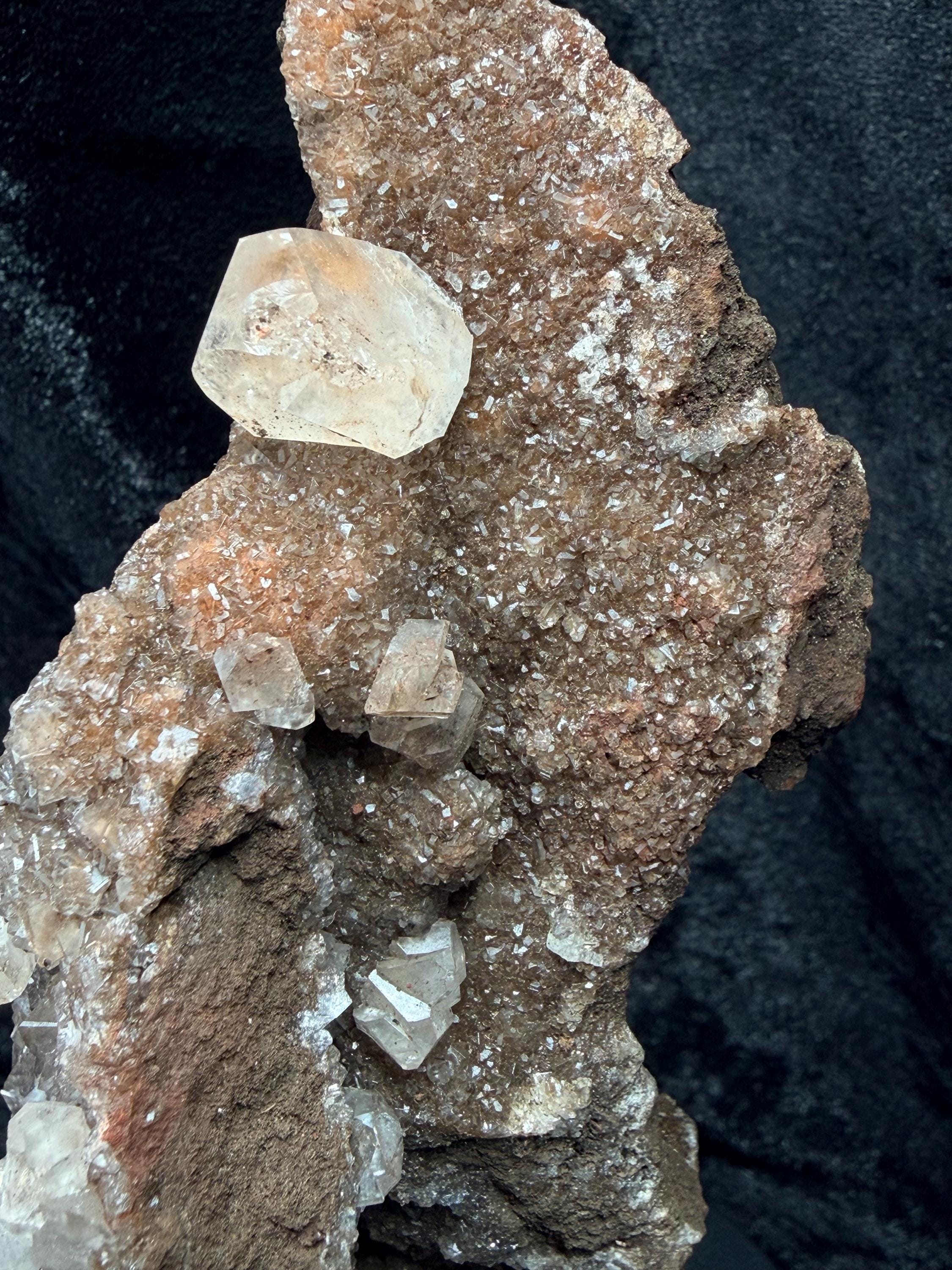 Red diamond calcite from Mexico