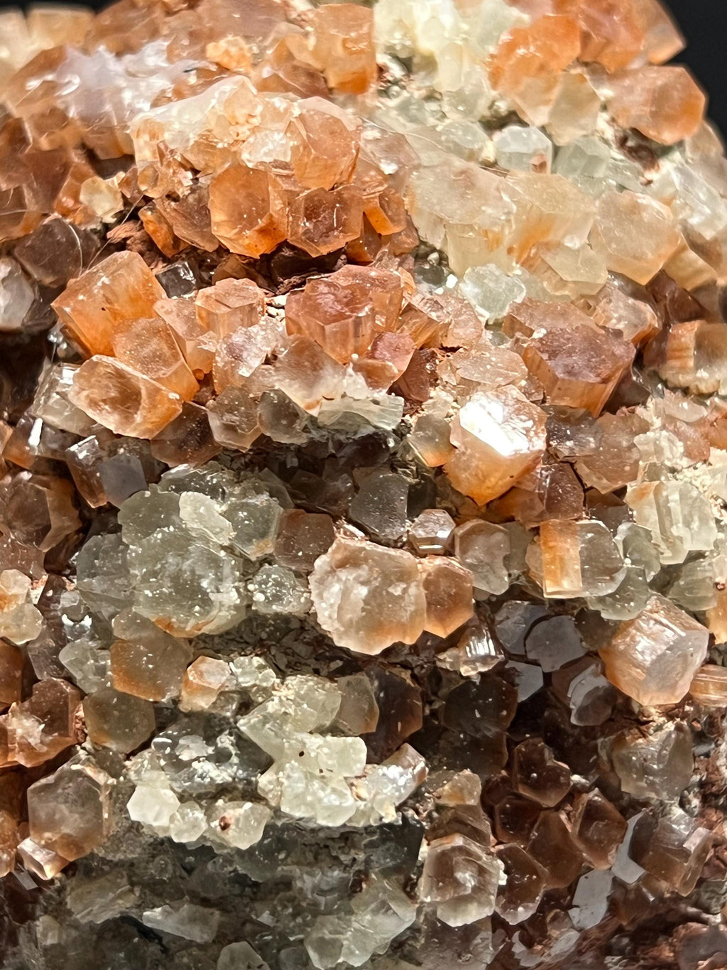 Araganite crystal cluster