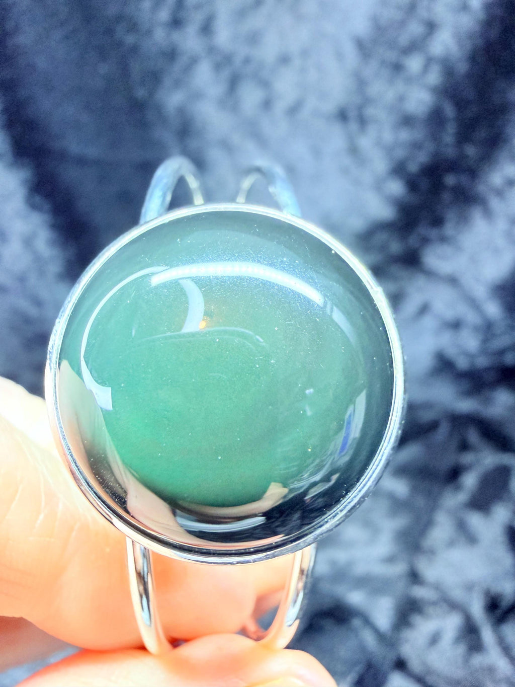 Rainbow Sheen Obsidian Bracelet