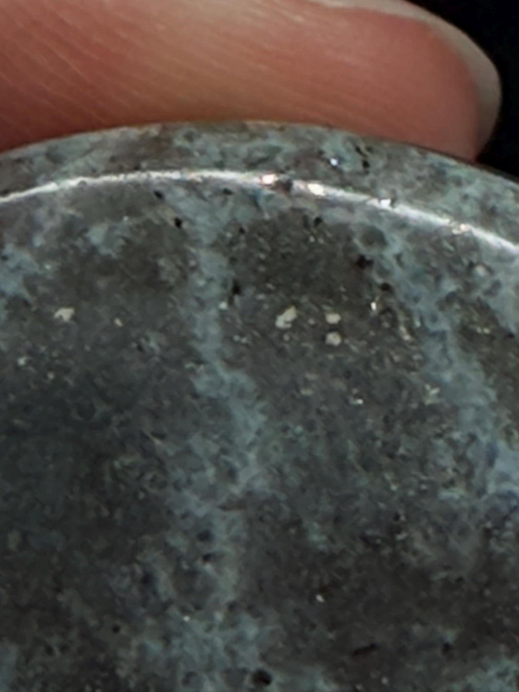 Blue Kyanite with Pyrite pop socket