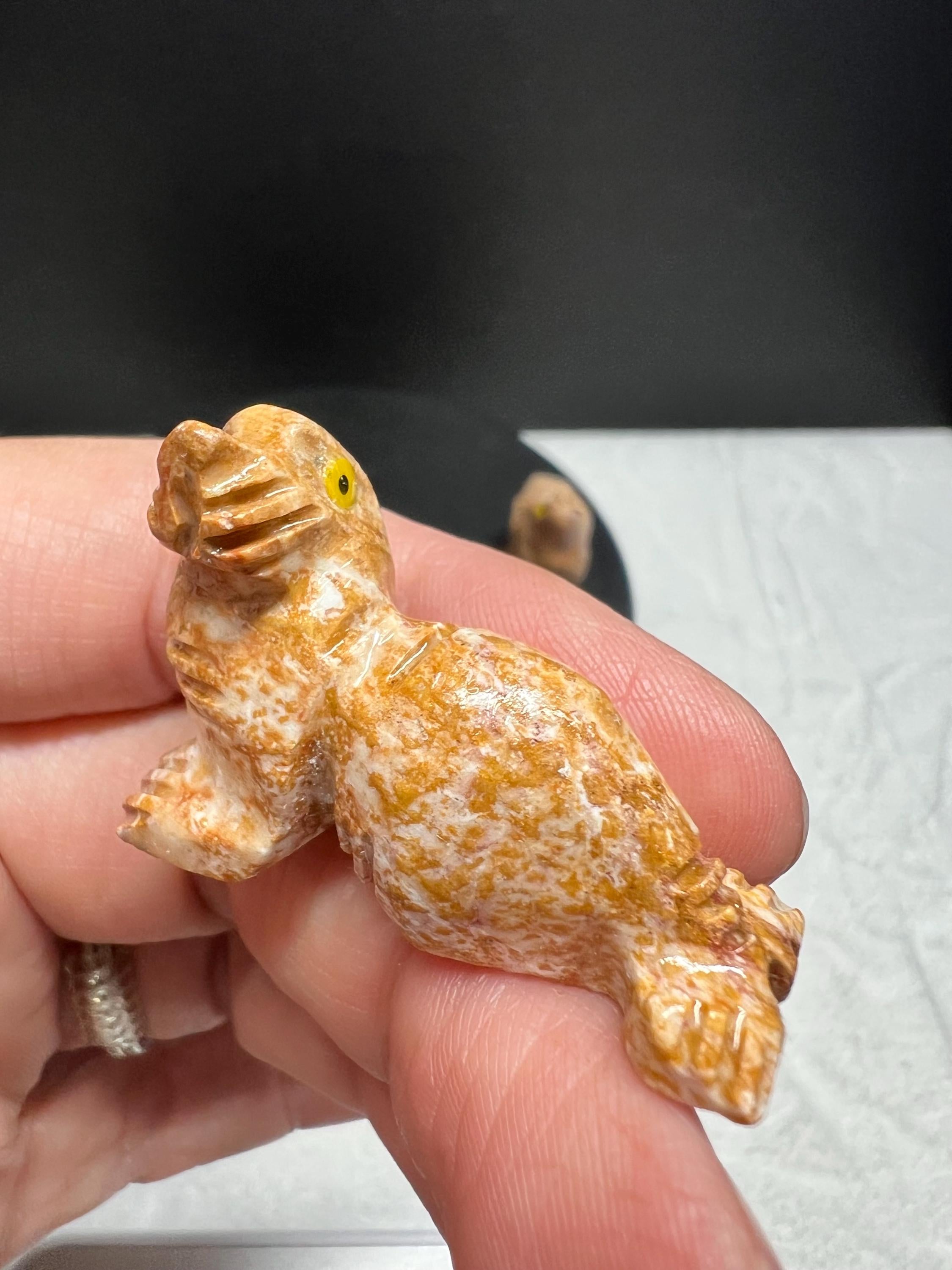 Carved animals, set of 4.