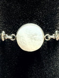 Calcite heart bracelet