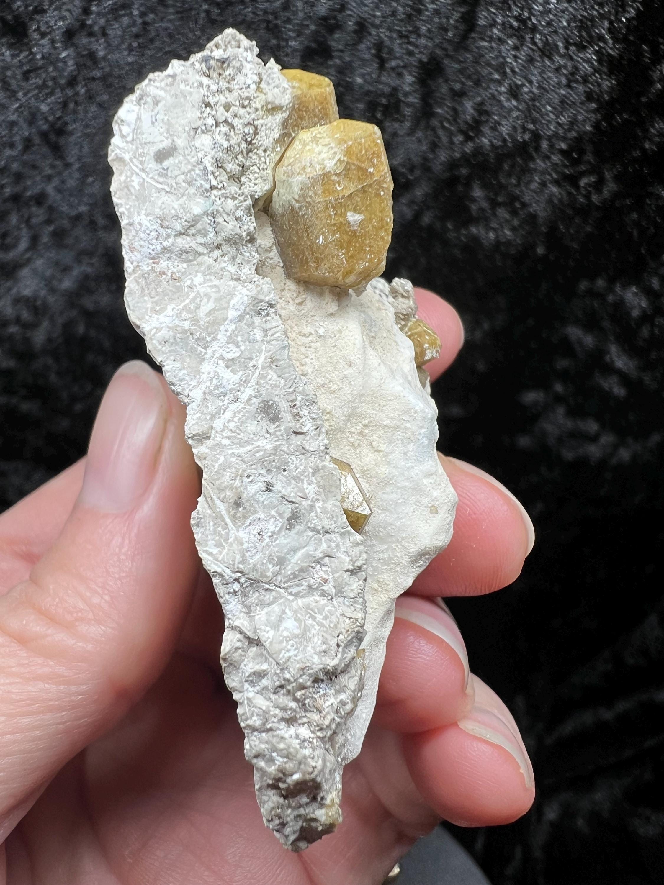 Vesuvianite Mineral Specimen, Yellow Idocrase Crystal
