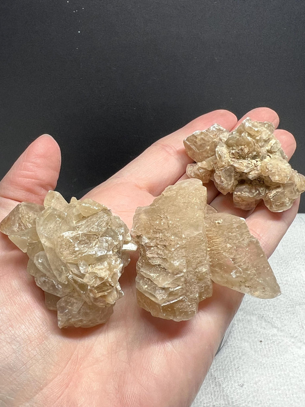 Calcite crystal clusters