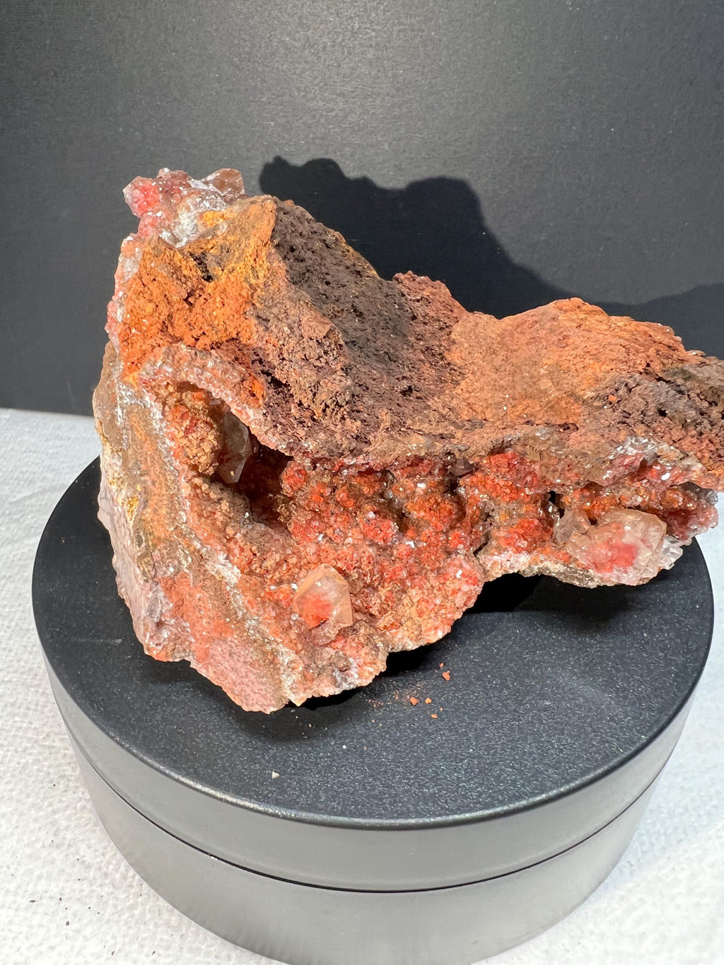 Red diamond calcite from Mexico