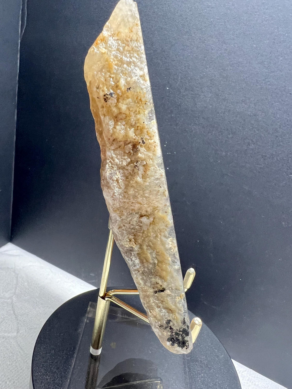 Rainbow fluorite slab