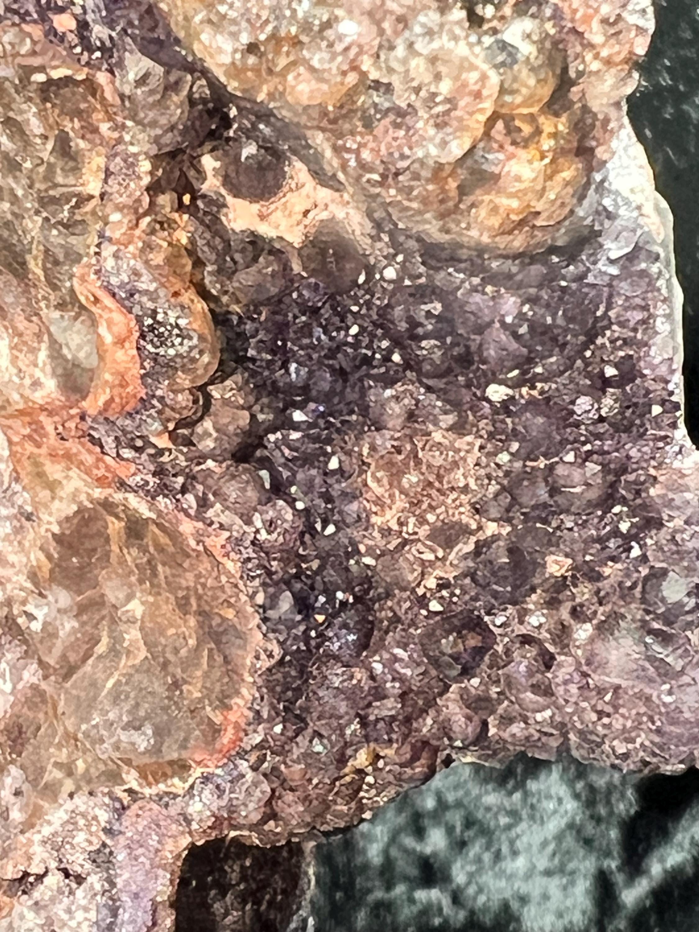 Purple and Yellow Fluorite with Kutnohorite