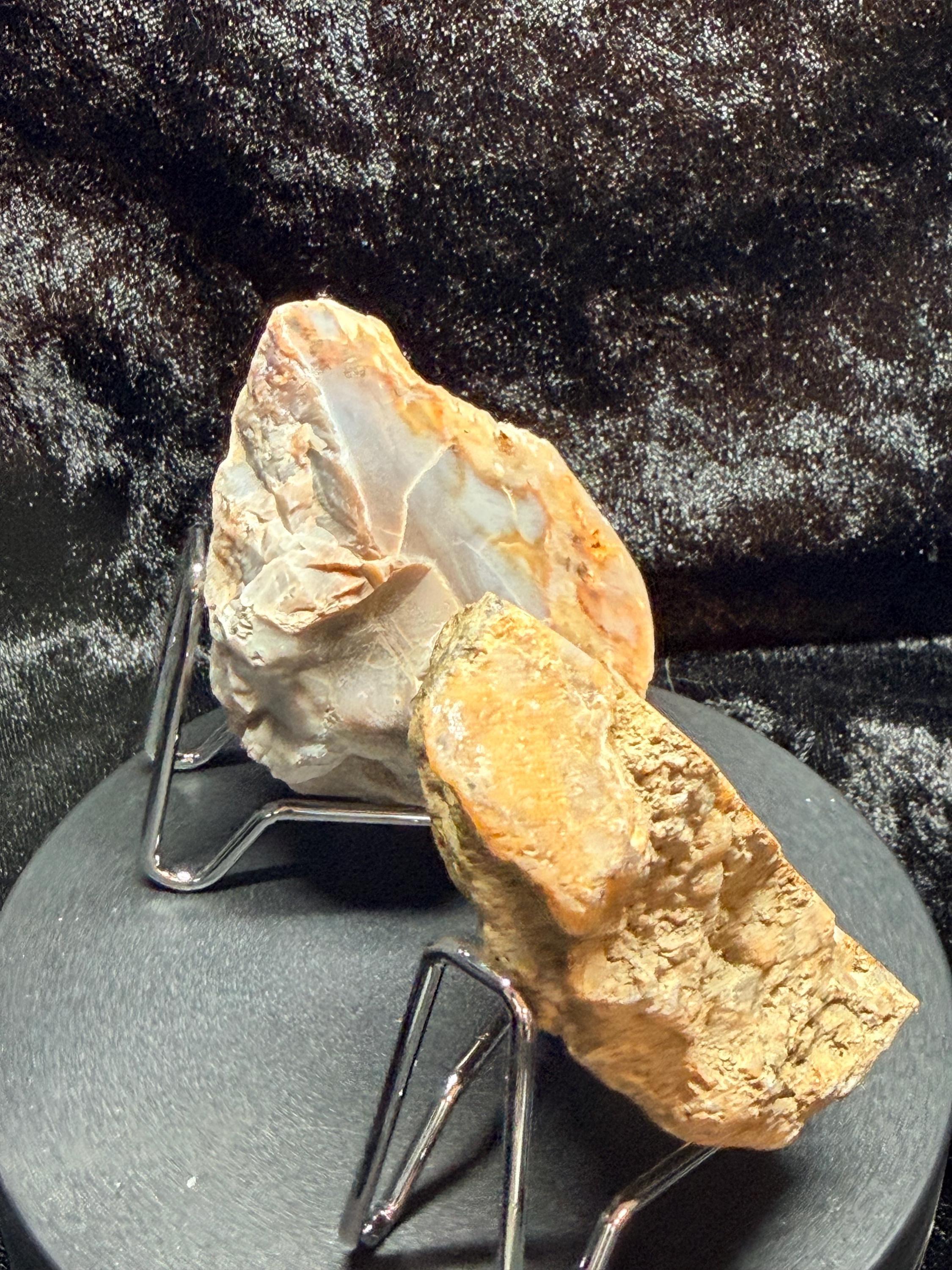 Polished Kentucky agate pair.